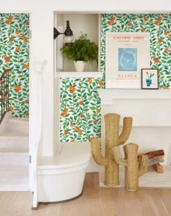 'Orange Crush' Wallpaper By Nathan Turner - White