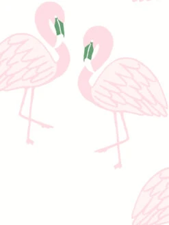 'Flamingos' Wallpaper By Tea Collection - Beverly Hills 7 'Flamingos' Wallpaper By Tea Collection - Beverly Hills -Wallpaper Store Flamingos by Tea Collection Beverly Hills Detail
