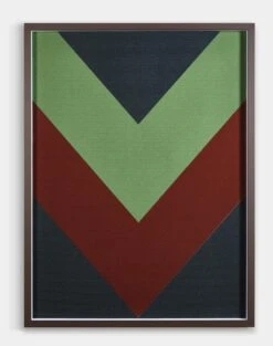 'Forest Chevron' Framed Art By Artshoppe