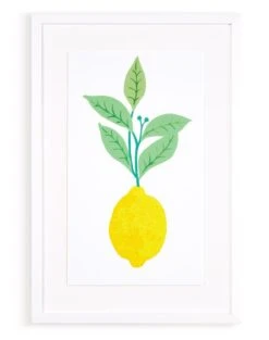'Fresh Lemon' Framed Art By Nathan Turner