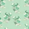 'Gator Garden' Wallpaper By Tea Collection - Aventurine 2 'Gator Garden' Wallpaper By Tea Collection - Aventurine -Wallpaper Store Gator Garden by Tea Collection Aventurine Design