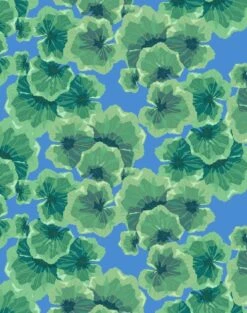 'Geranium Leaves' Wallpaper By Nathan Turner - Cerulean