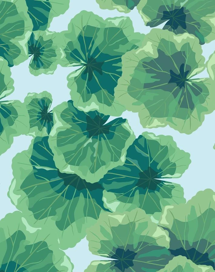 'Geranium Leaves' Wallpaper By Nathan Turner - Sky 5 'Geranium Leaves' Wallpaper By Nathan Turner - Sky - Image 3