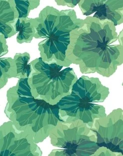 'Geranium Leaves' Wallpaper By Nathan Turner - White -Wallpaper Store Geranium Leaves White detail 672bbc1c d859 45fe a4f0 0d31b563ef4e