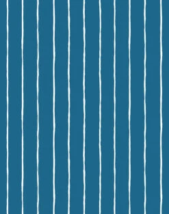 'Get In Line' Wallpaper By Wallshoppe - Cadet Blue