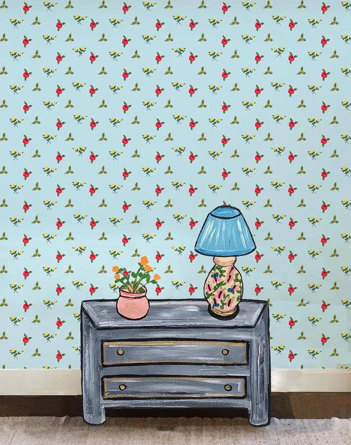 'Grand Villa Garden' Wallpaper By Carly Beck - Sky 4 'Grand Villa Garden' Wallpaper By Carly Beck - Sky - Image 2