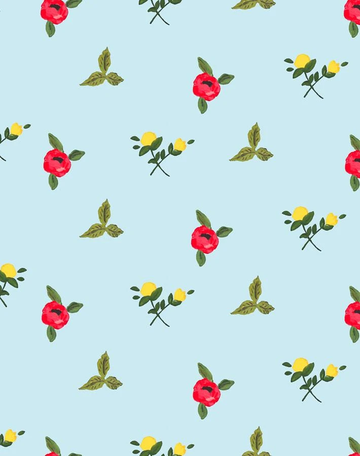 'Grand Villa Garden' Wallpaper By Carly Beck - Sky 3 'Grand Villa Garden' Wallpaper By Carly Beck - Sky