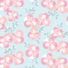 'Graphic Flower' Wallpaper By Tea Collection - Pale Blue