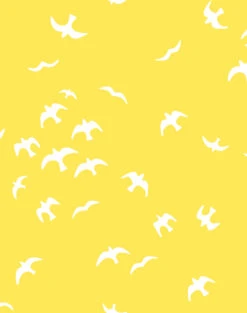 'Gulls' Wallpaper By Tea Collection - Daffodil