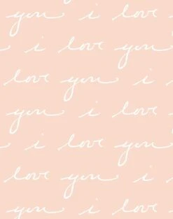 'I Love You' Wallpaper By Sugar Paper - Pink -Wallpaper Store Iloveyou pink2 detail 5d869cff 8da1 44ff 83b1 644c9e6cd167