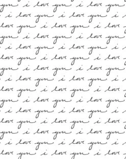 'I Love You' Wallpaper By Sugar Paper - White