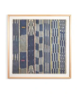 'Indigo Cloth' Framed Art By Chris Benz