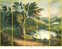 'Jessup Landing' Removable Mural 9 'Jessup Landing' Removable Mural -Wallpaper Store JessupLanding PanelHighlights min