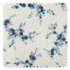'Fabric By The Yard - Jolene - Blue On Linen -Wallpaper Store Jolene Blue Linen Detail