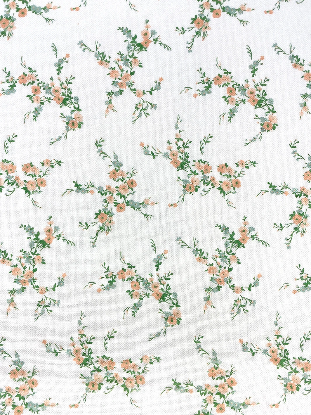 'Fabric By The Yard - Jolene - Peach On Linen 4 'Fabric By The Yard - Jolene - Peach On Linen - Image 2