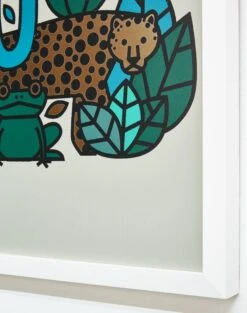 'Jungle Menagerie' Framed Art By Tea Collection -Wallpaper Store Jungle Menagerie by Tea Collection Detail
