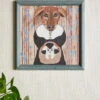 'Kitten Chauffeur' By Carly Beck Art Print -Wallpaper Store Kitten Chauffer by CAB Grasscloth Portrait RS