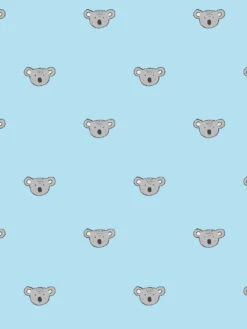 'Koala' Wallpaper By Tea Collection - Baby Blue