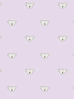 'Koala' Wallpaper By Tea Collection - Lavender