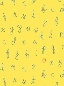 Wallpaper Store -Wallpaper Store LF Alphabet Daffodil