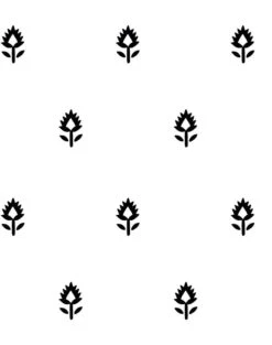 'Block Print' Wallpaper By Sugar Paper - Black On White