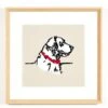 'Labrador Silhouette' Framed Art By Nathan Turner - Hand Deckled & Floated On Mat Wall Art -Wallpaper Store Labrador Silhouette
