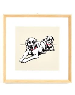 'Labradors' Framed Art By Nathan Turner
