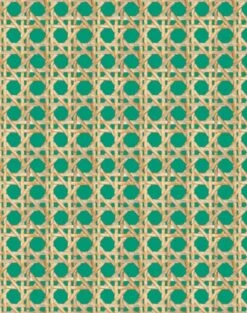 'Faux Large Caning' Wallpaper By Wallshoppe - Emerald -Wallpaper Store LargeCaning Emerald design 9c8abd44 63cb 4dac 85d7 210a77ab2782
