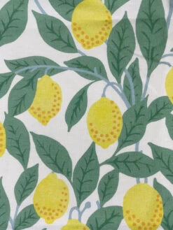 'Fabric By The Yard - Lemons - Natural On Linen 8 'Fabric By The Yard - Lemons - Natural On Linen -Wallpaper Store Lemons Natural Linen Design