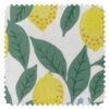 'Fabric By The Yard - Lemons - Natural On Linen -Wallpaper Store Lemons Natural Linen Detail