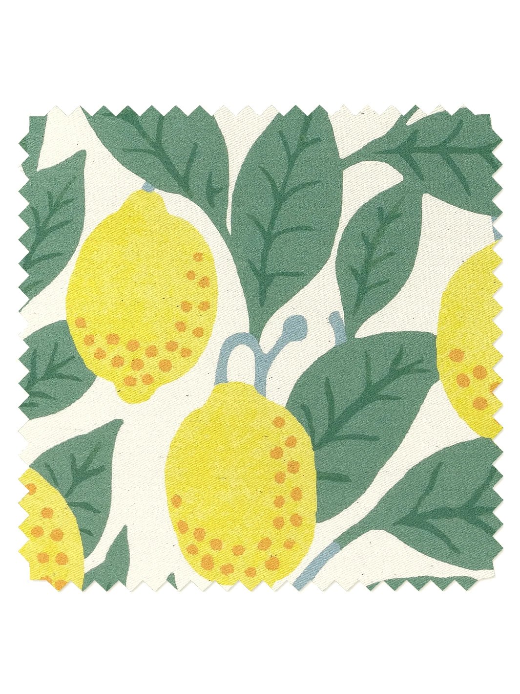 'Fabric By The Yard - Lemons - Natural On Linen 4 'Fabric By The Yard - Lemons - Natural On Linen - Image 2