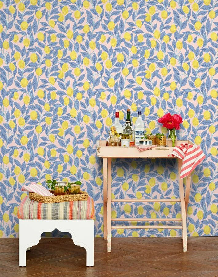'Lemons' Wallpaper By Nathan Turner - Pink Lemonade 4 'Lemons' Wallpaper By Nathan Turner - Pink Lemonade - Image 2