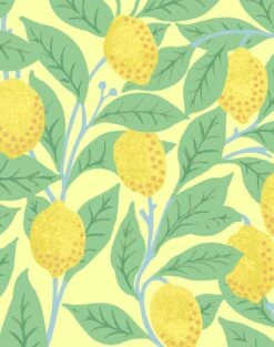'Lemons' Wallpaper By Nathan Turner - Yellow -Wallpaper Store Lemons duped yellow detail 76c071df c2c2 4c57 985b 6eea982e68f5