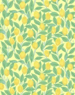 'Lemons' Wallpaper By Nathan Turner - Yellow