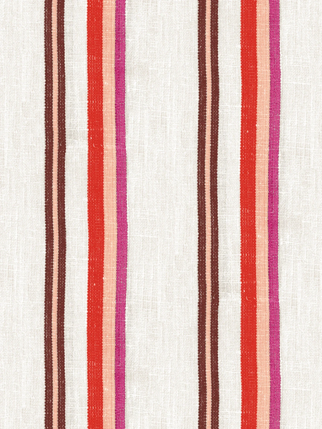 'Life Is A Banquet Stripe' Wallpaper By Lingua Franca - Peach + Rust 4 'Life Is A Banquet Stripe' Wallpaper By Lingua Franca - Peach + Rust - Image 2