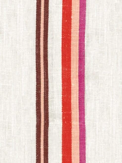 'Life Is A Banquet Stripe' Wallpaper By Lingua Franca - Peach + Rust 7 'Life Is A Banquet Stripe' Wallpaper By Lingua Franca - Peach + Rust -Wallpaper Store Life Is a Banquet Stripe PeachRust Detail
