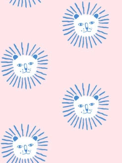 'Lion's Mane' Wallpaper By Tea Collection - Cerulean -Wallpaper Store Lions Mane by Tea Collection Cerulean Detail