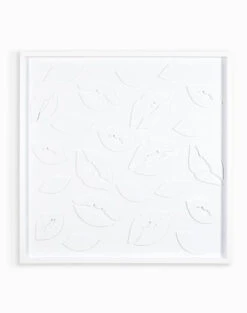 'Lip Lock White Out' Framed Art By Nathan Turner