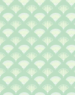 'Lotus Papyrus' Wallpaper By Tea Collection - Aventurine