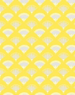 'Lotus Papyrus' Wallpaper By Tea Collection - Daffodil