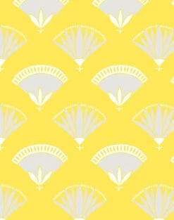 'Lotus Papyrus' Wallpaper By Tea Collection - Daffodil 7 'Lotus Papyrus' Wallpaper By Tea Collection - Daffodil -Wallpaper Store Lotus Papyrus Daffodil detail