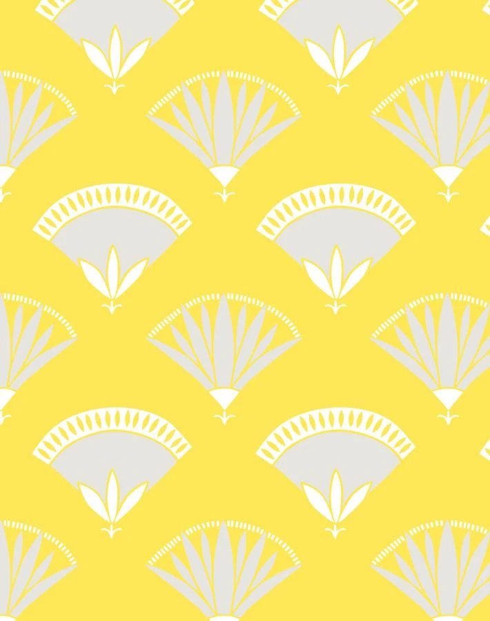 'Lotus Papyrus' Wallpaper By Tea Collection - Daffodil 5 'Lotus Papyrus' Wallpaper By Tea Collection - Daffodil - Image 3