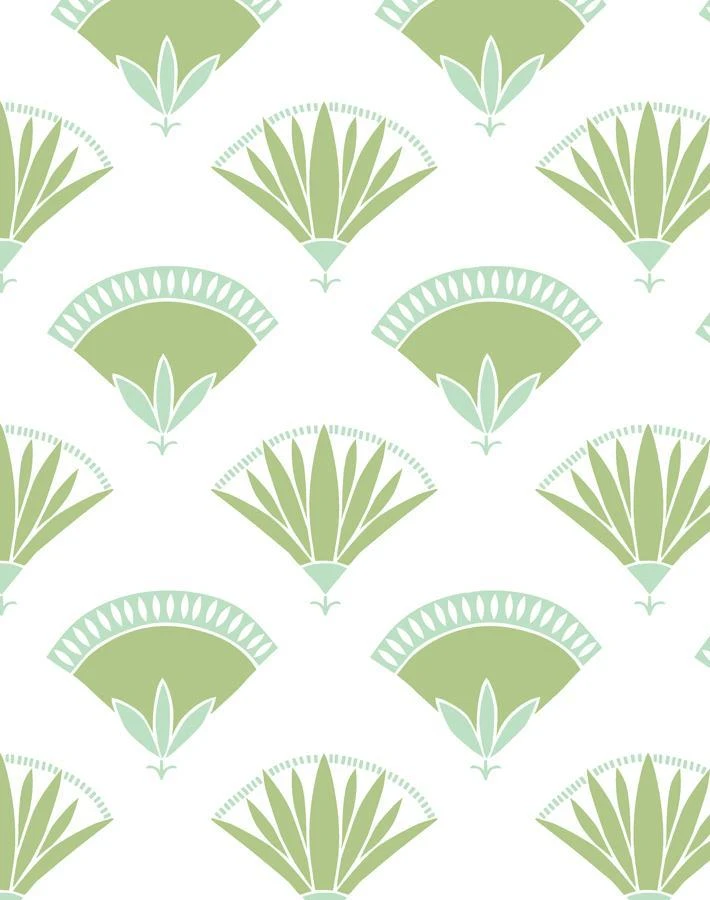 'Lotus Papyrus' Wallpaper By Tea Collection - Moss 5 'Lotus Papyrus' Wallpaper By Tea Collection - Moss - Image 3