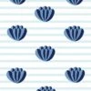 'Lotus Stripe' Wallpaper By Clare V. - Blue -Wallpaper Store Lotus with Stripe sky blues Product a3f4f85c c33f 49db a278 ea465dd84884