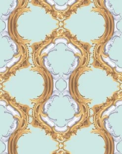 'Louie Whoey' Wallpaper By Wallshoppe - Seafoam -Wallpaper Store LouieWhoey forweb seafoam 05d79ea3 b0df 4c38 92ea 797f2f04e9ee