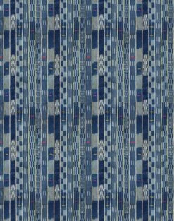 'Small Madison Stripe' Wallpaper By Chris Benz - Indigo