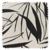 'Fabric By The Yard - Majesty Palm - Black On Raw Canvas -Wallpaper Store Majesty Palm Black Raw Canvas Detail