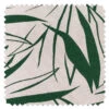 'Fabric By The Yard - Majesty Palm - Green On Raw Canvas -Wallpaper Store Majesty Palm Green Raw Canvas Detail