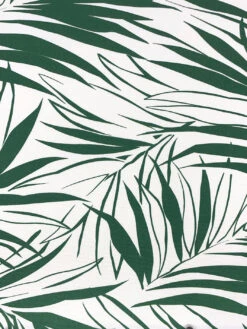 'Fabric By The Yard - Majesty Palm - Green On California Cotton -Wallpaper Store Majesty Palm Green on Hopsack Design