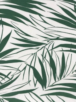 'Fabric By The Yard - Majesty Palm - Green On California Cotton -Wallpaper Store Majesty Palm Green on Linen Design